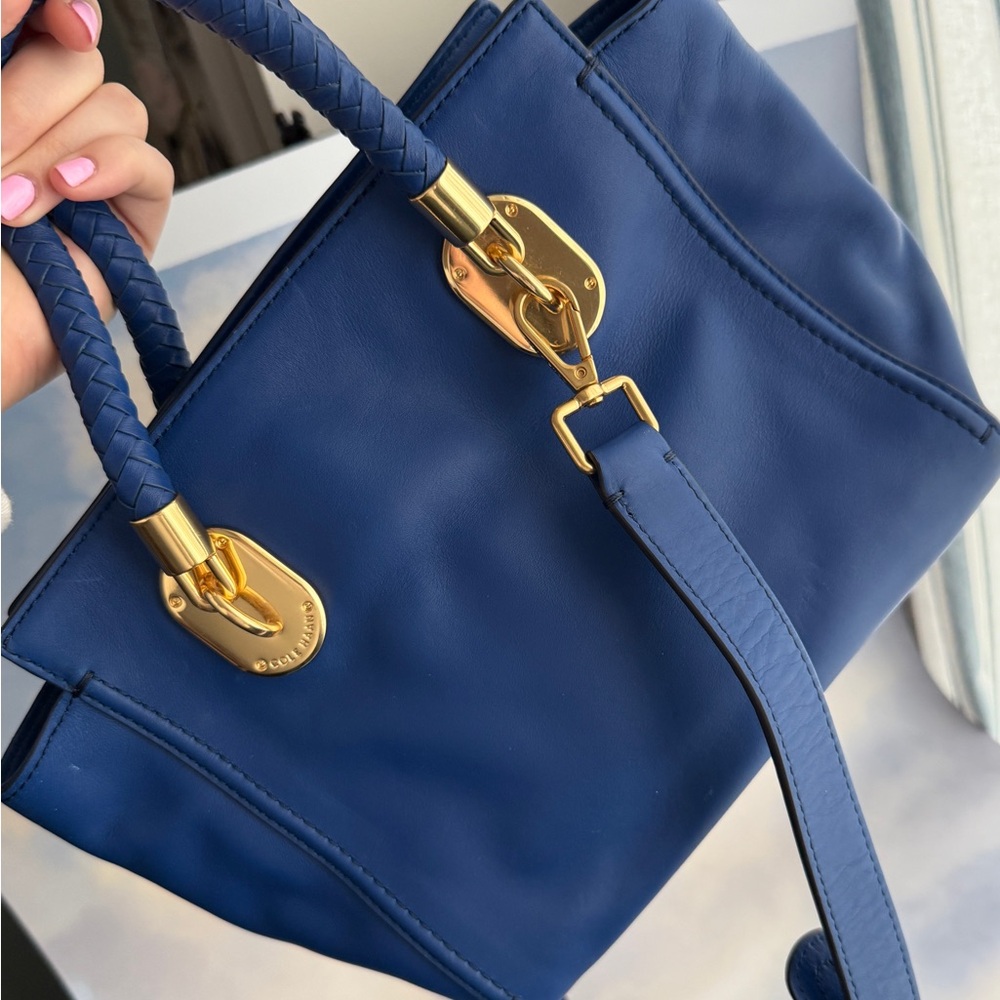 Cole Haan Benson II Small Tote – Cobalt Blue (NWT) - Picture 2 of 4